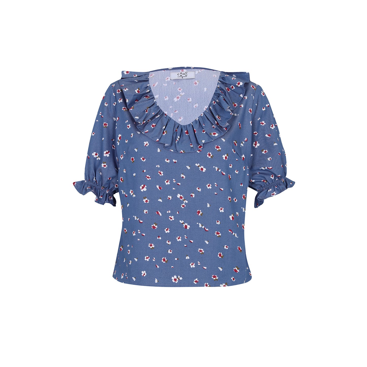 Blusa Tencel Celeste